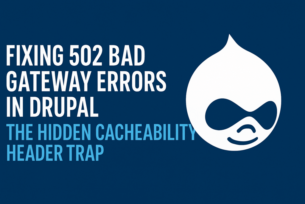 Drupal 502 Bad Gateway